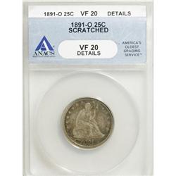 1891-O 25C VF20 ANACS