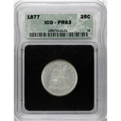 1877 25C PR63 ICG