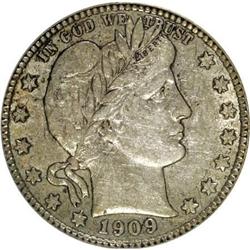 1909-D 25C XF45 PCGS