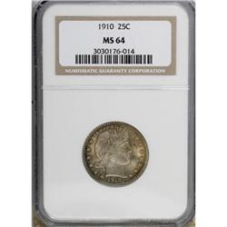 1910 25C MS64 NGC