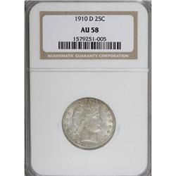 1910-D 25C AU58 NGC