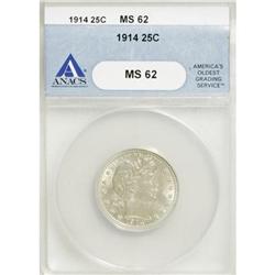 1914 25C MS62 ANACS