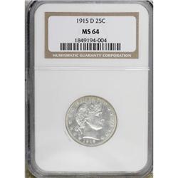 1915-D 25C MS64 NGC