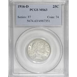 1916-D 25C MS63 PCGS
