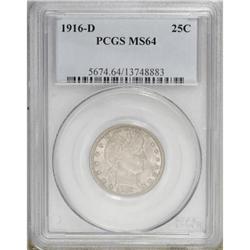 1916-D 25C MS64 PCGS