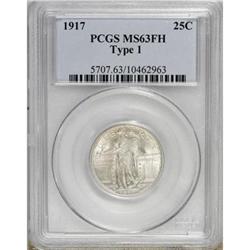 1917 25C Type One Full Head MS63 PCGS