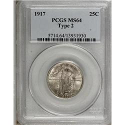 1917 25C Type Two MS64 PCGS