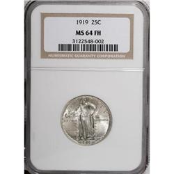 1919 25C Full Head MS64 NGC