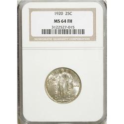 1920 25C Full Head MS64 NGC