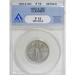 1923-S 25C F12 ANACS