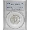 Image 1 : 1929 25C Full Head MS64 PCGS