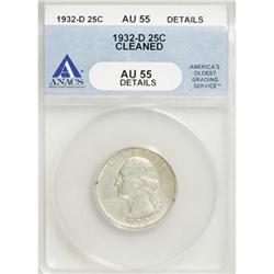 1932-D 25C AU55 ANACS