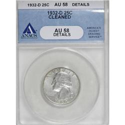 1932-D 25C AU58 ANACS
