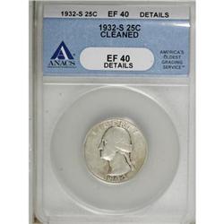 1932-S 25C XF40 ANACS