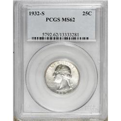 1932-S 25C MS62 PCGS