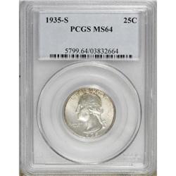 1935-S 25C MS64 PCGS