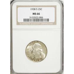 1938-S 25C MS66 NGC