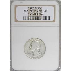 1942-D 25C VF20 NGC