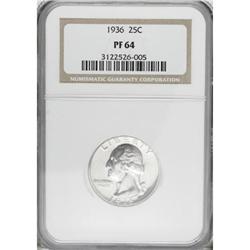 1936 25C PR64 NGC