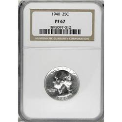 1940 25C PR67 NGC