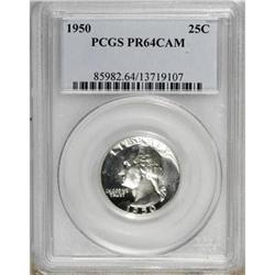 1950 25C Cameo PR64 PCGS