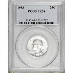 1953 25C PR68 PCGS