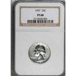 1957 25C PR68 NGC