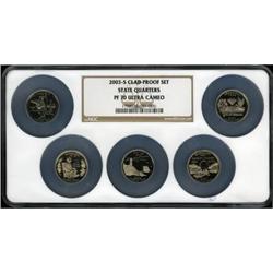 2003-S 25C Illinois Clad Deep Cameo PR70 NGC