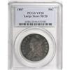 Image 1 : 1807 50C Large Stars, 50 Over 20 VF20 PCGS