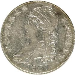 1807 50C Large Stars, 50 Over 20 VF30 ANACS