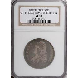 1809 50C III Edge VF30 NGC