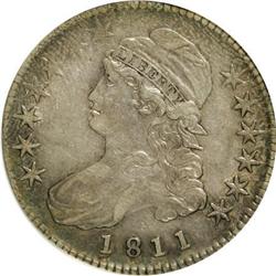 1811 50C Small 8 XF40 ANACS