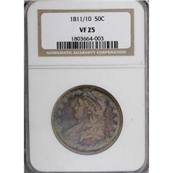 1811/10 50C VF25 NGC