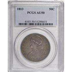 1813 50C AU50 PCGS