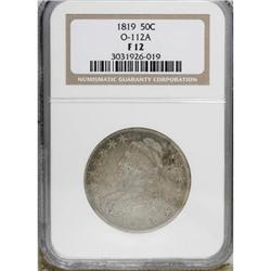 1819 50C F12 NGC