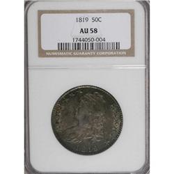 1819 50C AU58 NGC