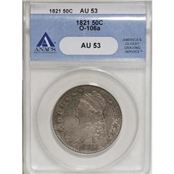 1821 50C AU53 ANACS