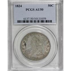 1824 50C AU50 PCGS