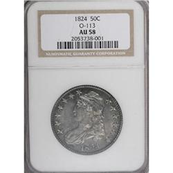 1824 50C AU58 NGC