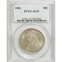 1826 50C AU53 PCGS