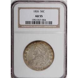 1826 50C AU55 NGC