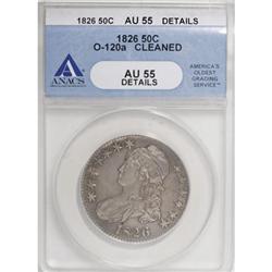 1826 50C AU55 ANACS