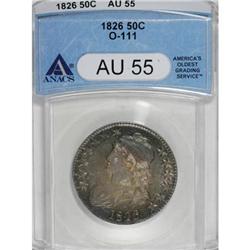 1826 50C AU55 ANACS