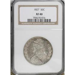 1827 50C Square Base 2 XF40 NGC