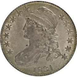 1831 50C AU53 NGC