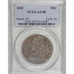 1833 50C AU50 PCGS