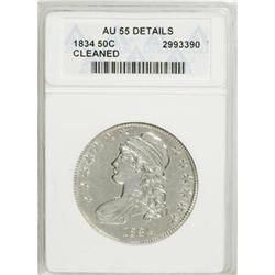 1834 50C Small Date, Small Letters AU55 ANACS