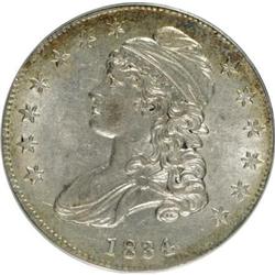 1834 50C Small Date, Small Letters AU55 ANACS