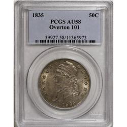 1835 50C AU58 PCGS