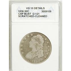 1836 50C Lettered Edge VG10 ANACS